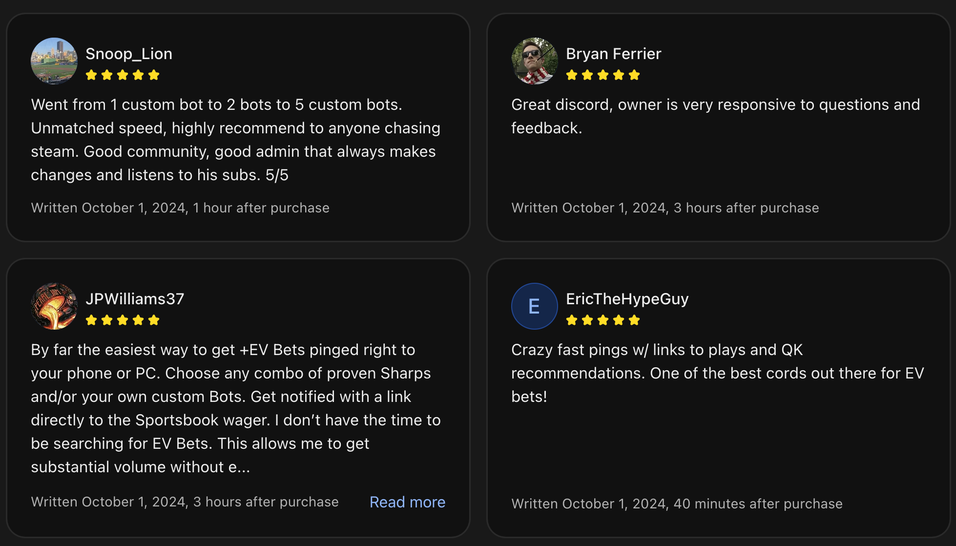 Customer Testimonials